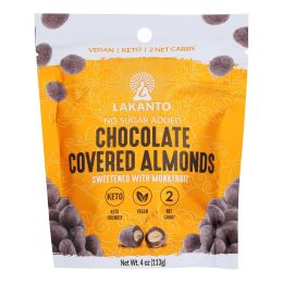 Lakanto - Almonds Chocolate Covered - Case of 8-4 OZ