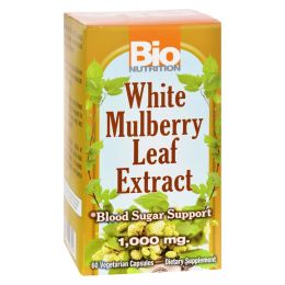 Bio Nutrition - Inc White Mulberry Leaf Extract - 1000 mg - 60 Veg Capsules