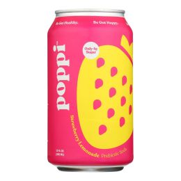 Poppi - Prebio Soda Strwbry Lemon - Case of 12-12 FZ